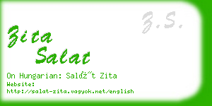 zita salat business card